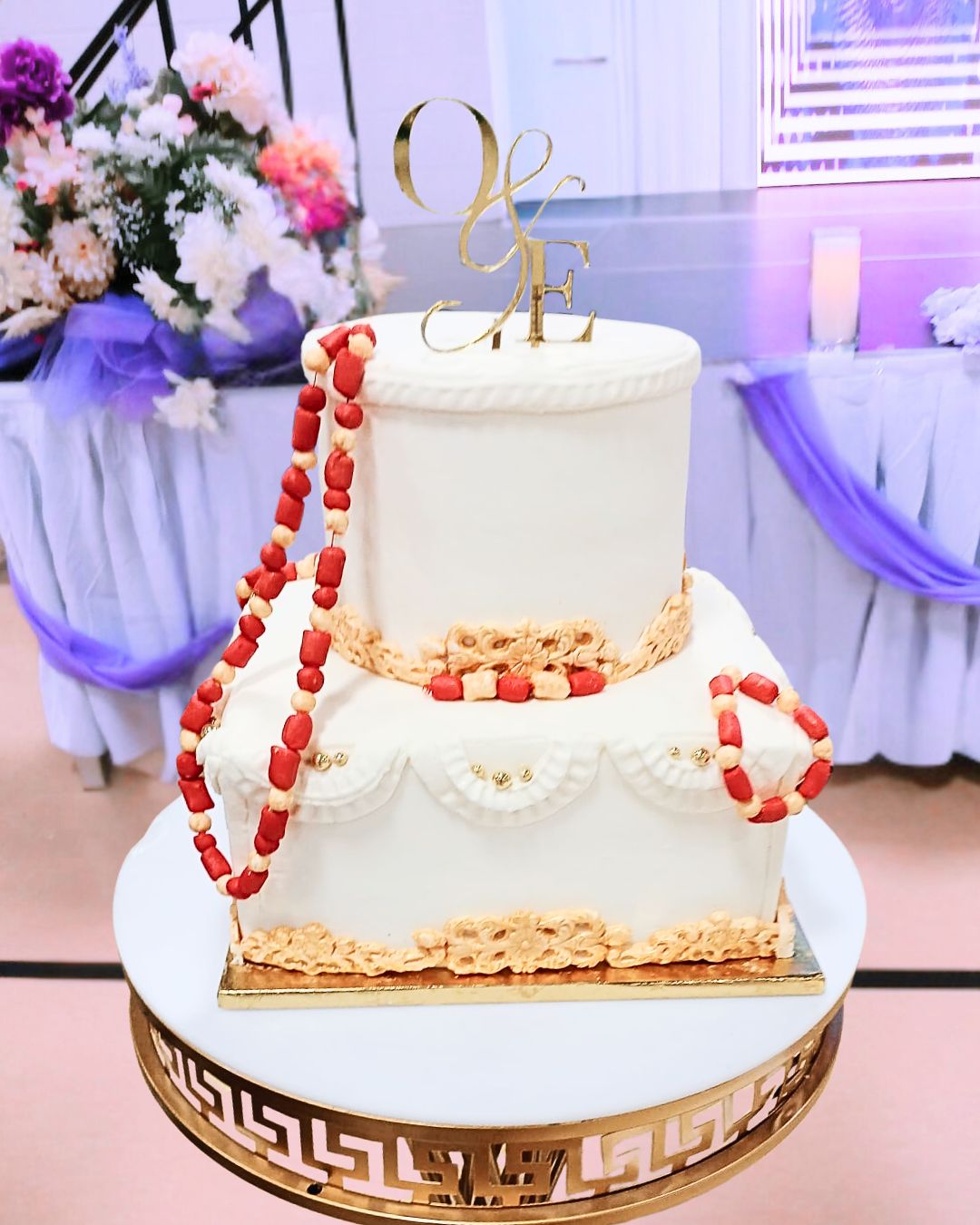 Nigerian Traditional Wedding Cake