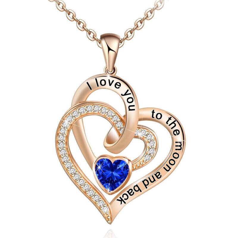 Double Heart I Love You Necklace(Best gift for her)