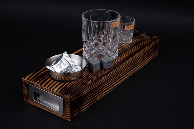 WhiskyBoard mit Tumbler