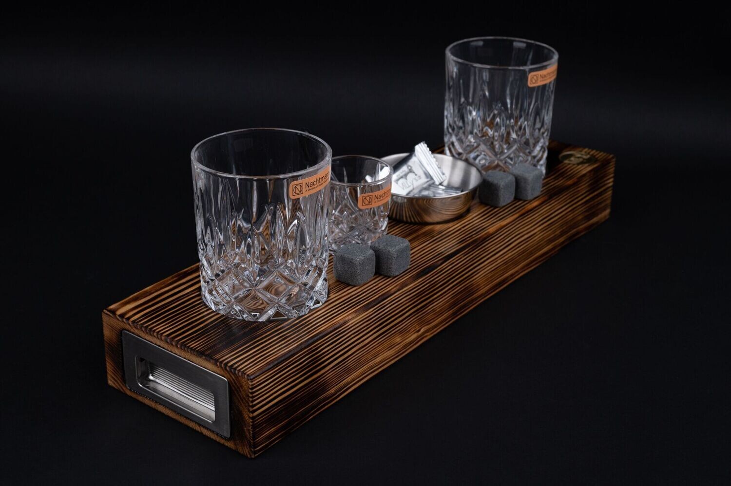 WhiskyBoard mit 2 Tumbler