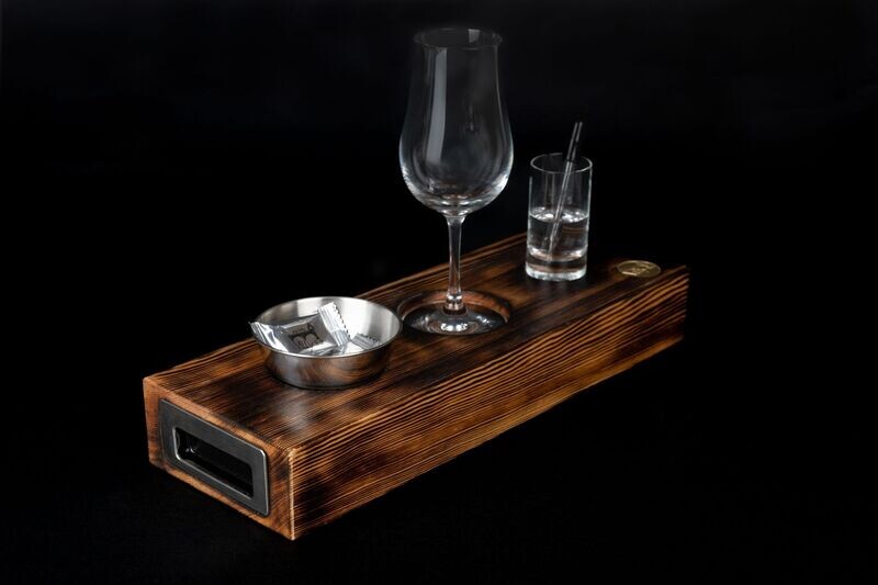WhiskyBoard mit  Nosing-Glas