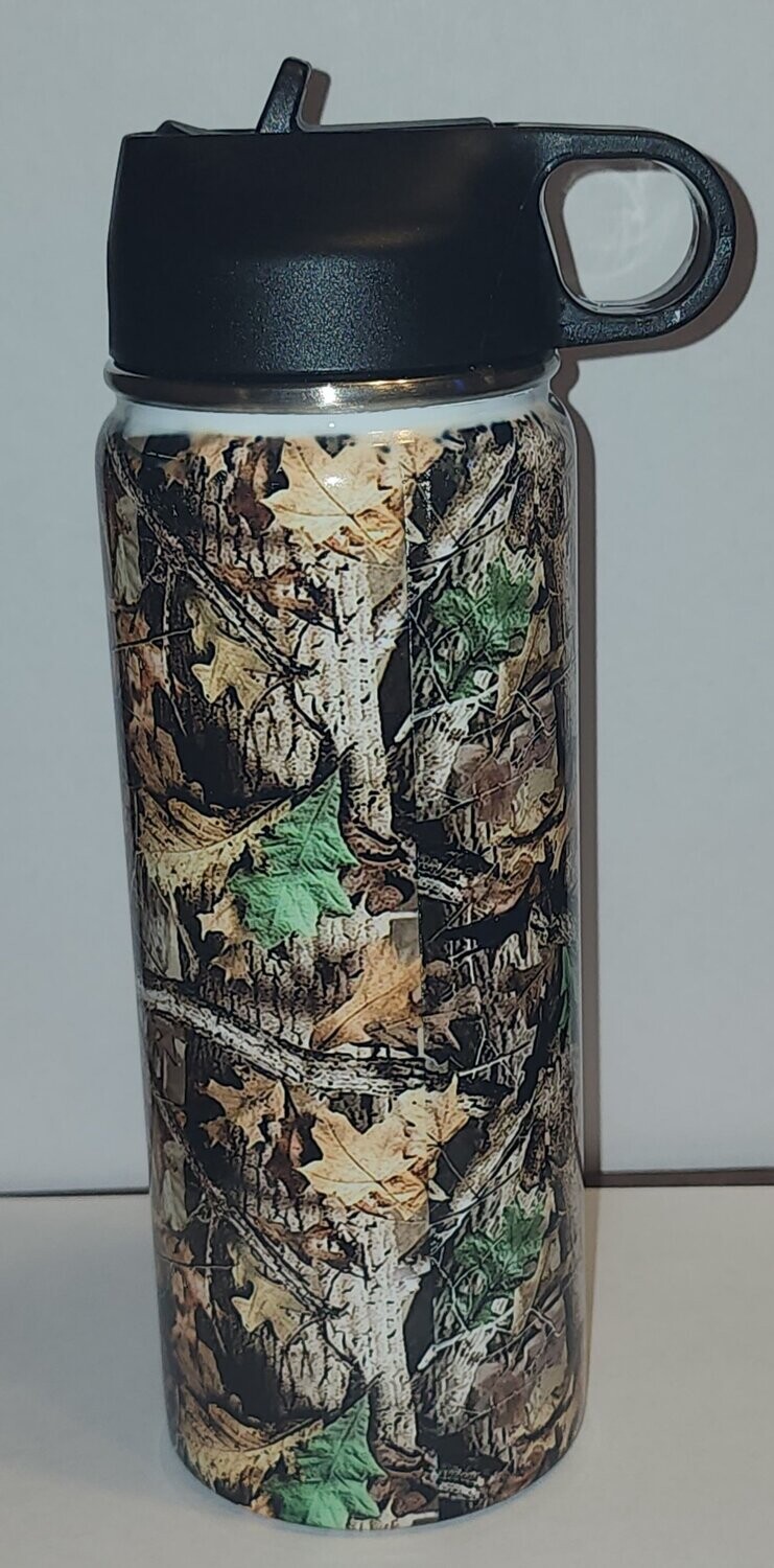Camo 18 oz water bottle