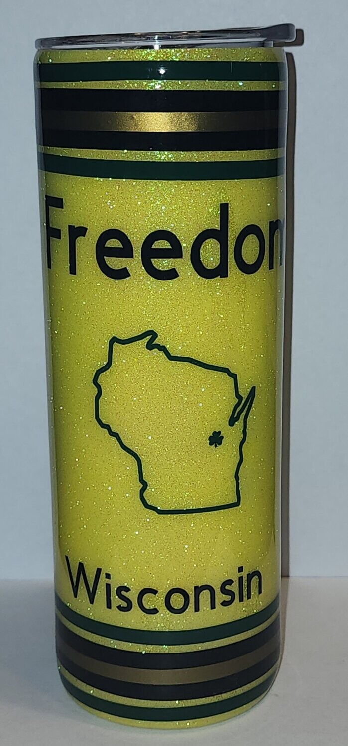 Freedom WI 20 oz tumbler