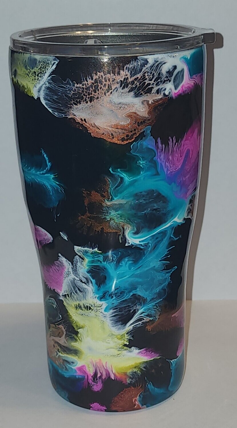 Galaxy swirl 20 oz tumbler