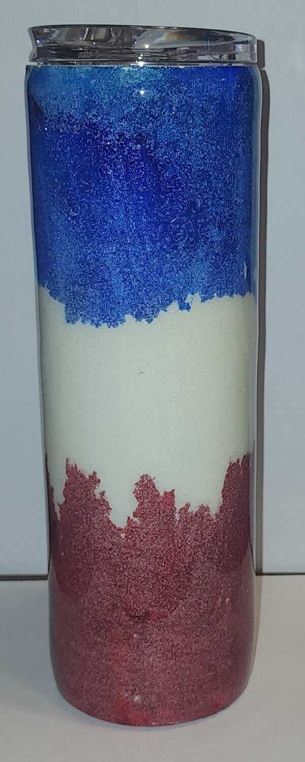 Red White and Blue 30 oz tumbler