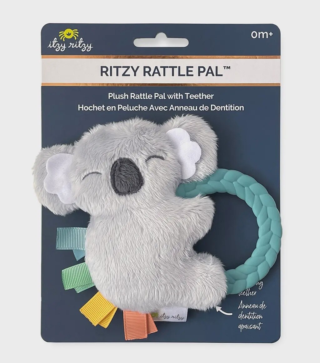 Itzy Ritzy Ritzy Rattle Pal Plush Rattle Pal with Teether (Koala)