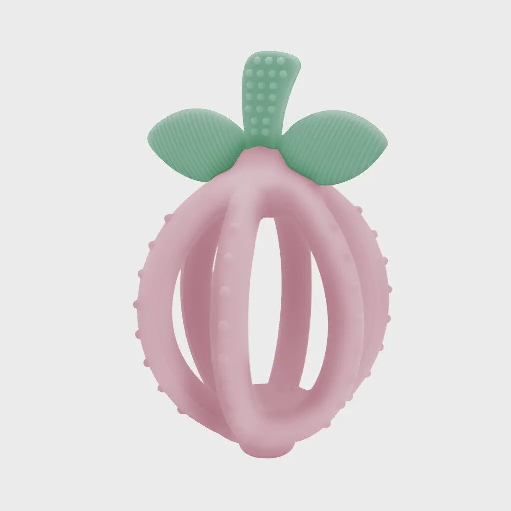 Itzy Ritzy Bitzy Biter Teething Ball Baby Teether (Pink Lemonade)