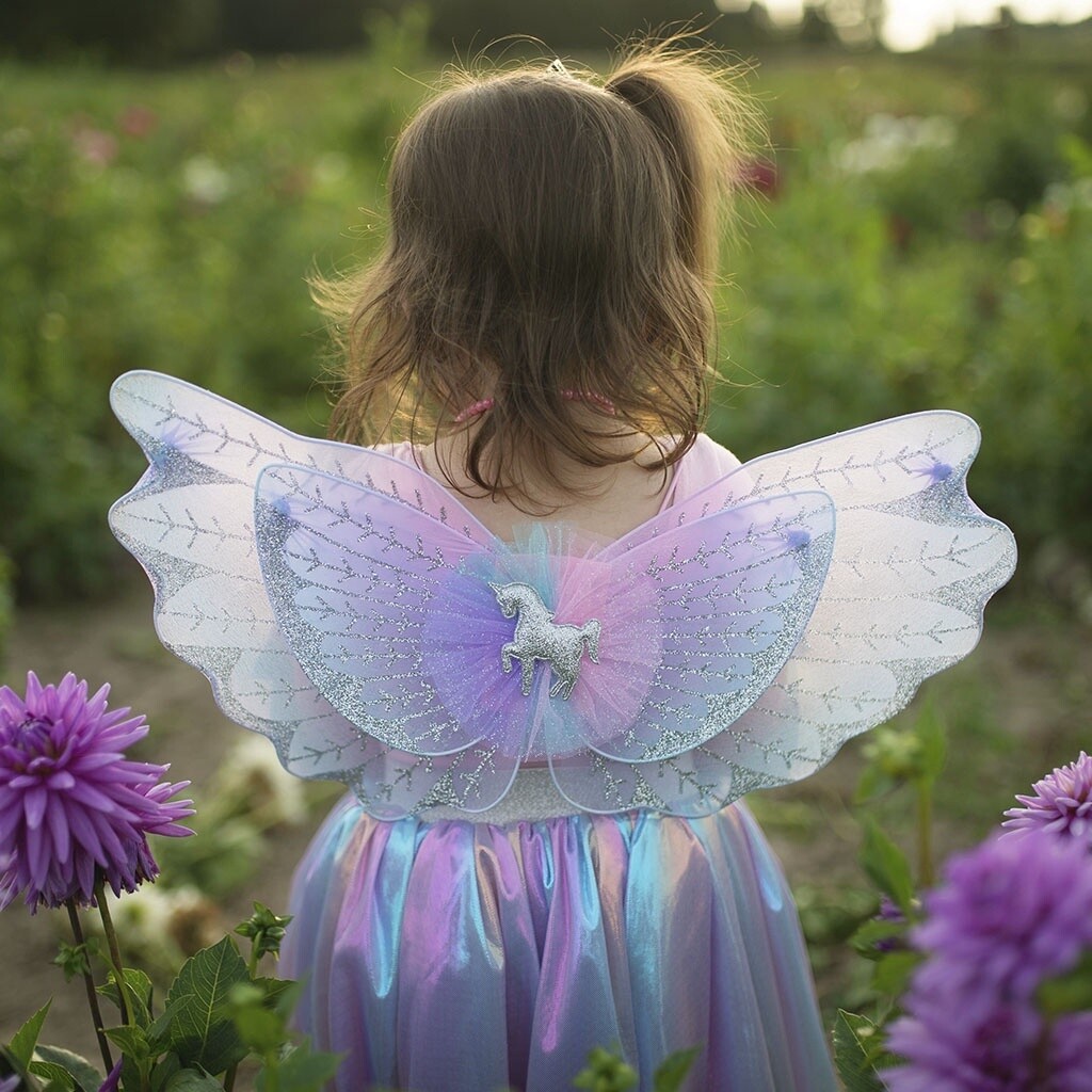 Great Pretenders Magical Unicorn Skirt &amp; Wings Pastel (Size 4-6)