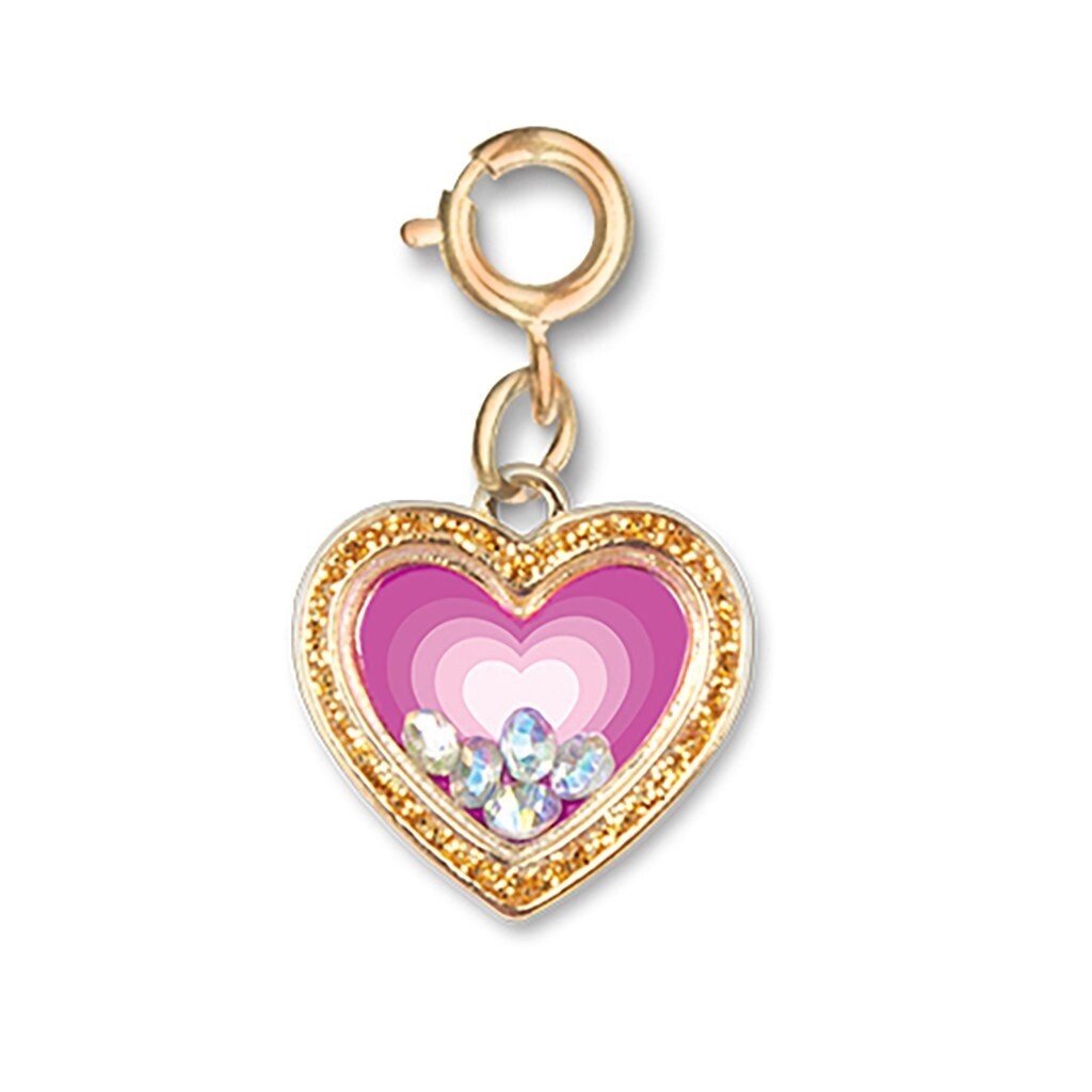Charm It Gold Heart Shaker Charm
