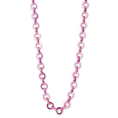 Charm It Chain Necklace (Pink)