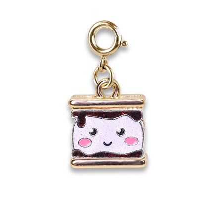 Charm It Gold Glitter S'mores Charm