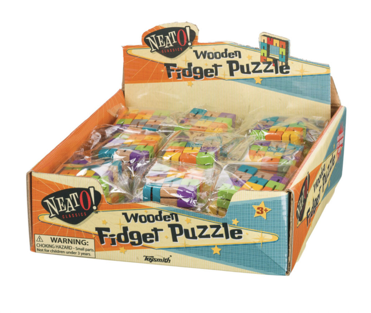 Toysmith Neato Wooden Fidget Puzzle