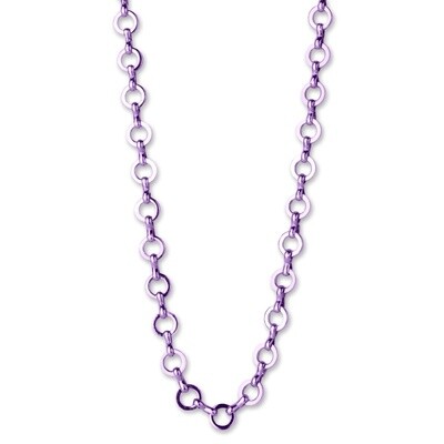 Charm It Chain Necklace (Purple)