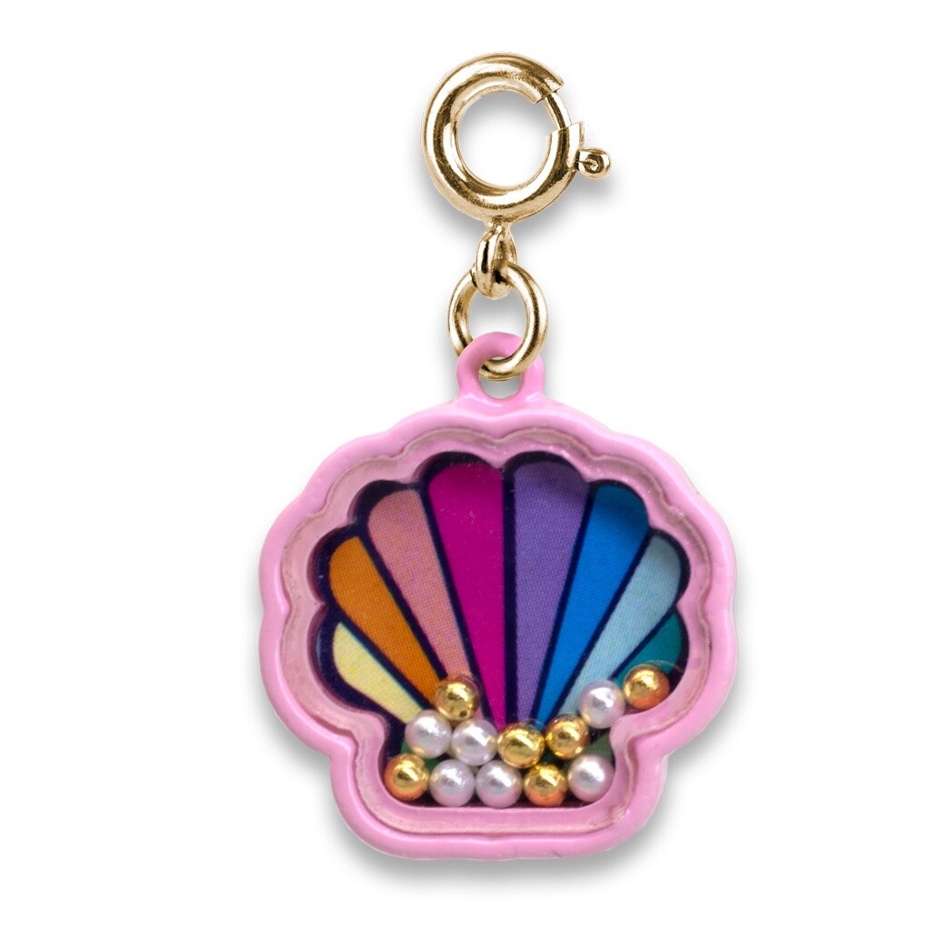 Charm It Gold Shell Shaker Charm