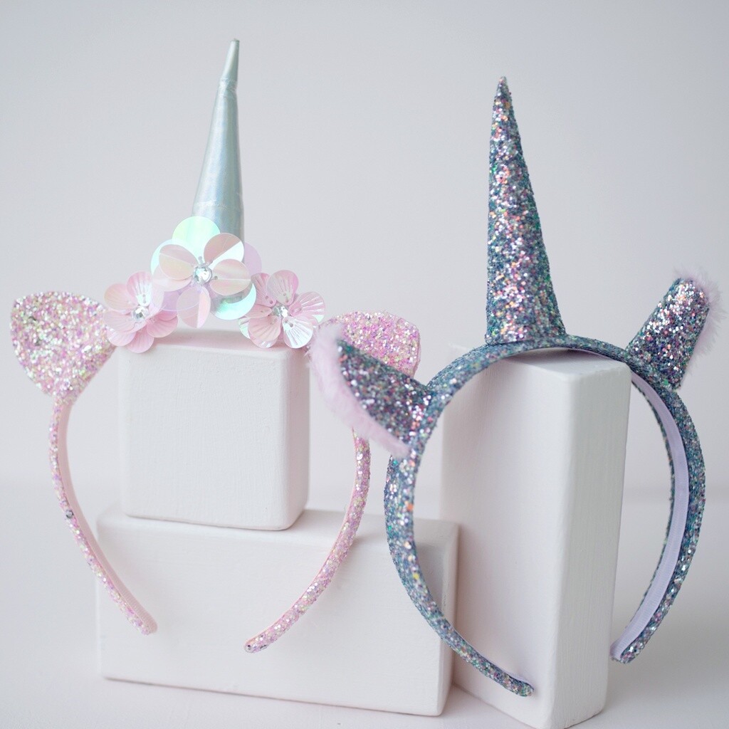 Great Pretenders Boutique Gel Glitter Unicorn Headband