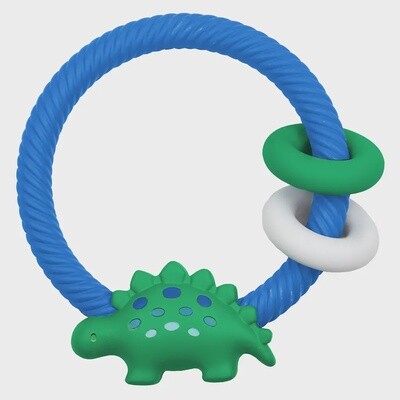 Itzy Ritzy Ritzy Rattle Silicone Teether Rattles (Dino)