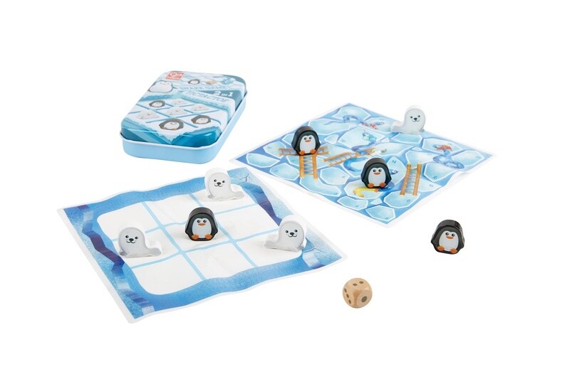 Hape Tin Games Tic Tac Toe / Snakes &amp; Ladders