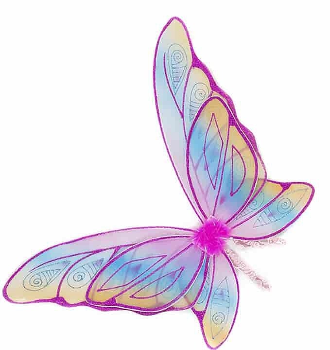 Great Pretenders Glitter Rainbow Wings Multi Fuchsia