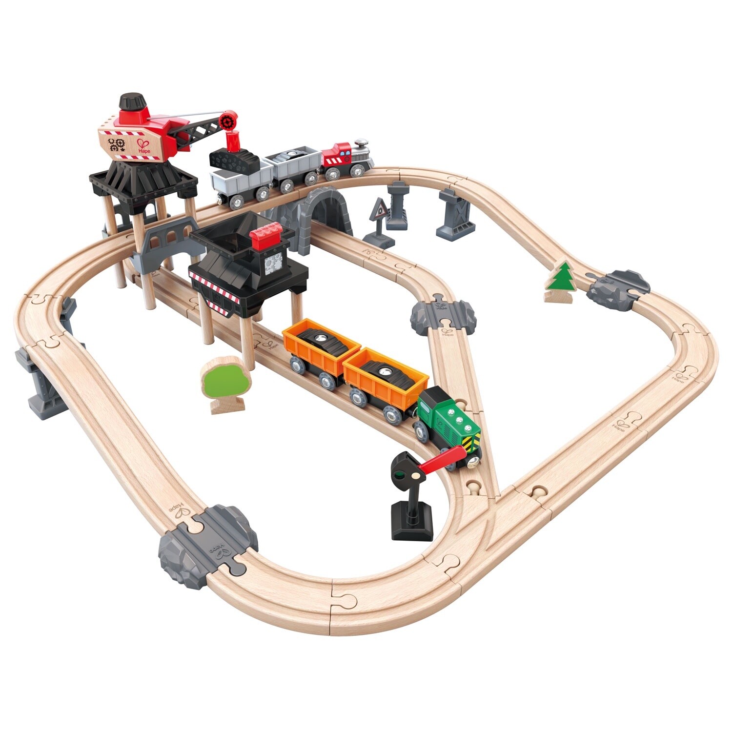 Hape Mining Loader Train Rail Set