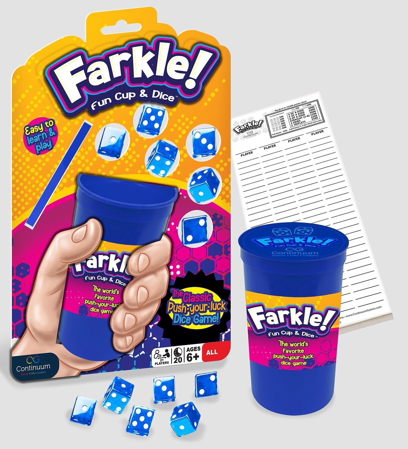 Continuum Games Farkle! Fun Cup &amp; Dice