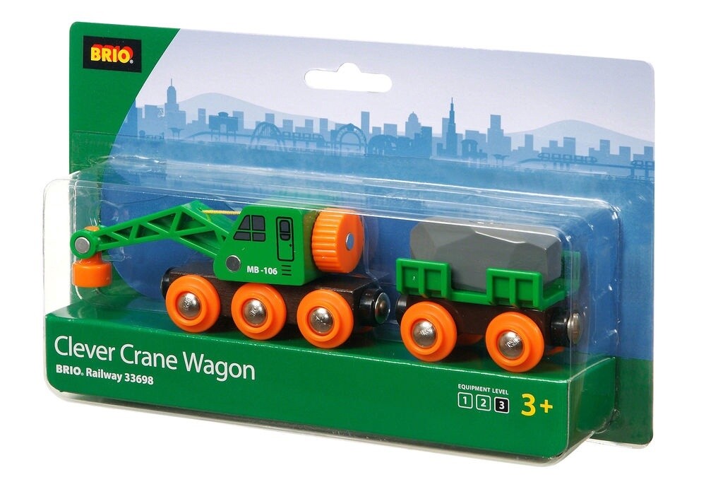 Brio Clever Crane Wagon