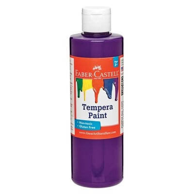 Faber-Castell Tempera Paint - Purple (8 oz bottles)