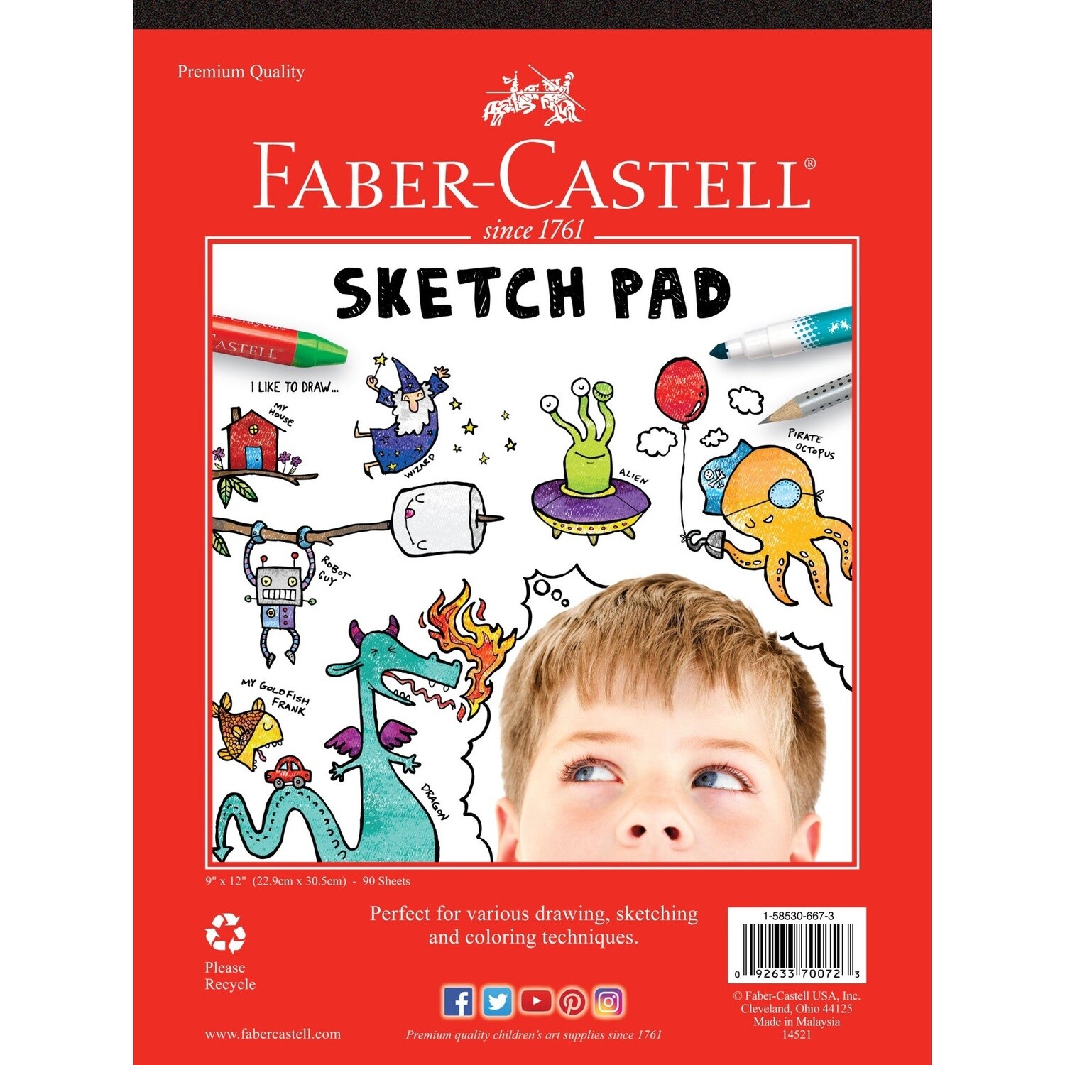Faber-Castell Sketch Pad 9" x 12"