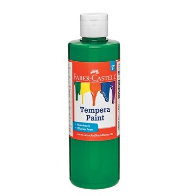Faber-Castell Tempera Paint - Green (8 oz bottles)