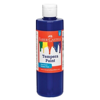 Faber-Castell Tempera Paint - Blue (8 oz bottles)