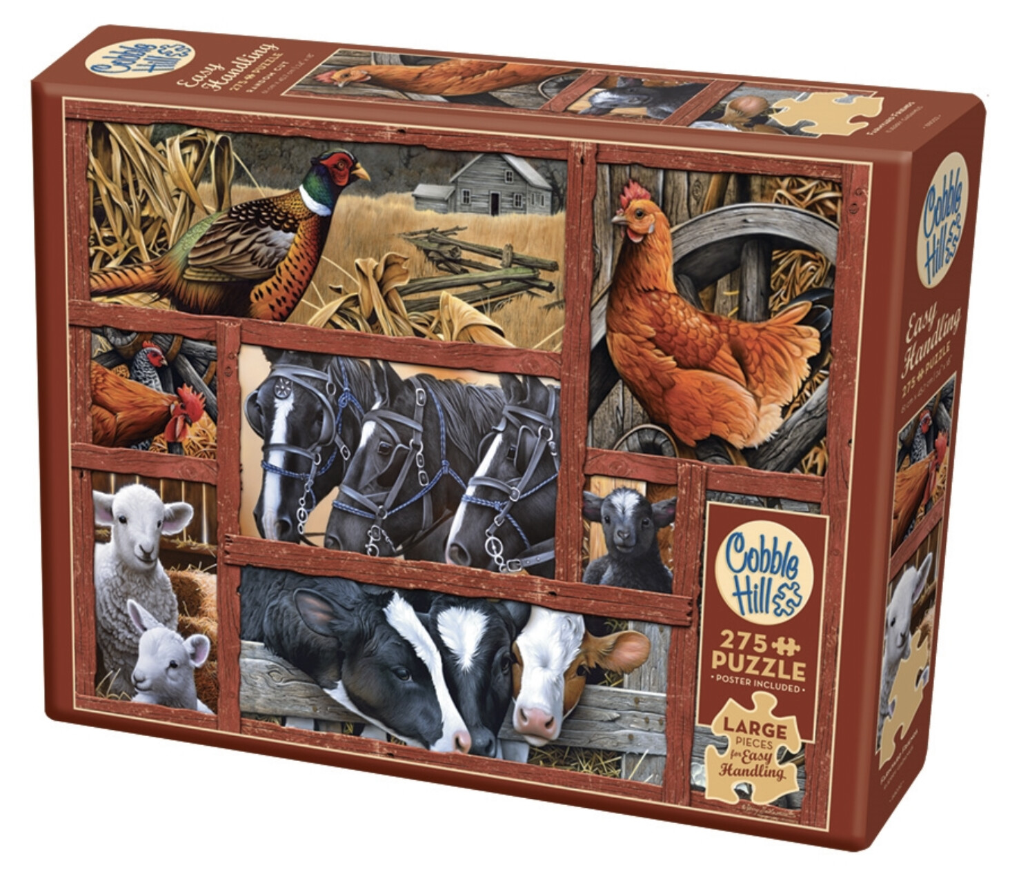 Cobble Hill Farmyard Friends Easy Handling Puzzle (275 pc)