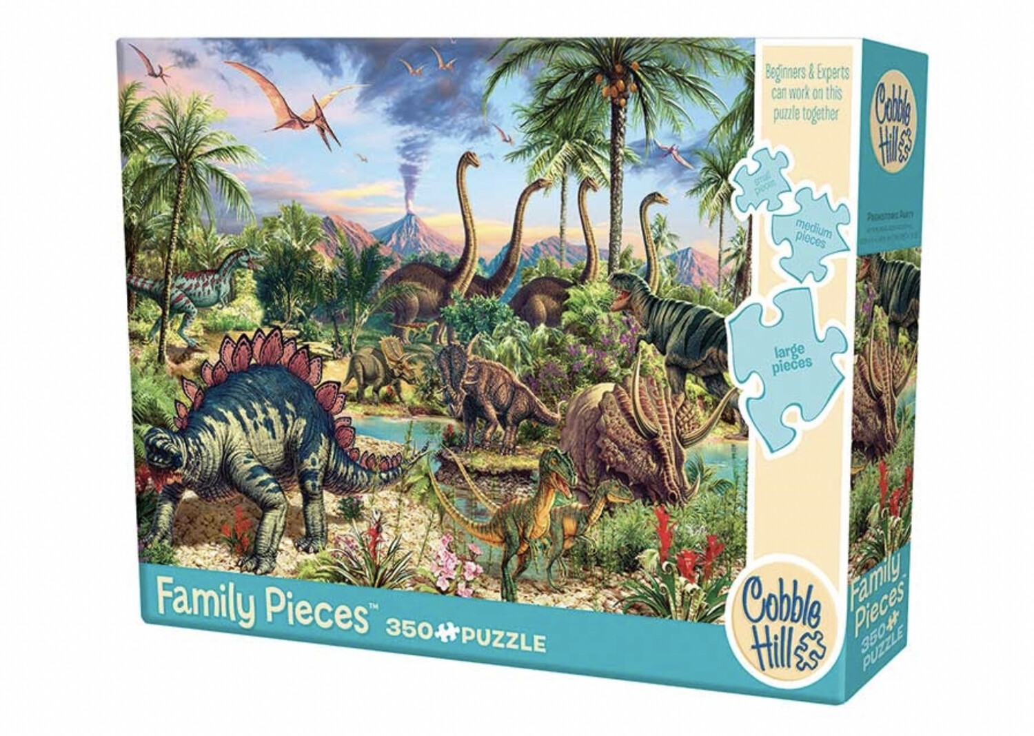 Cobble Hill Prehistoric Party Family Pieces Puzzle (350 pc)