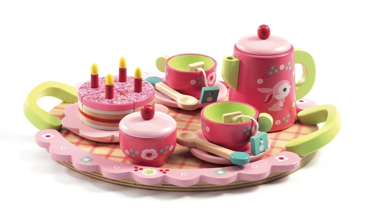 Djeco Wooden Tea Set (Lili Rose&#39;s Tea Party)