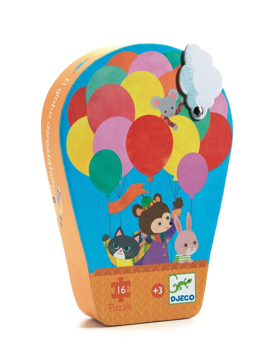 Djeco Silhouette Puzzle - Hot Air Balloon (16 pc)
