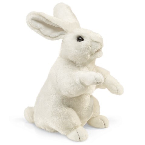 Folkmanis Rabbit Standing White Puppet