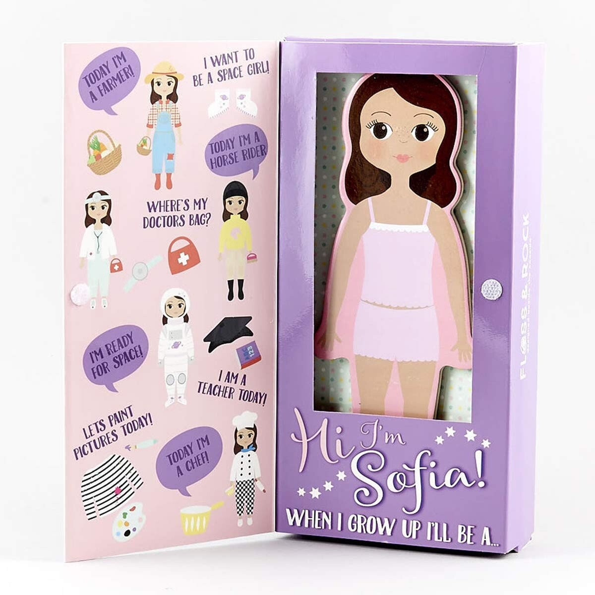 Floss &amp; Rock Magnetic Dress Up Doll (Sofia)