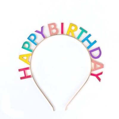 Great Pretenders Happy Birthday Multi Color Headband