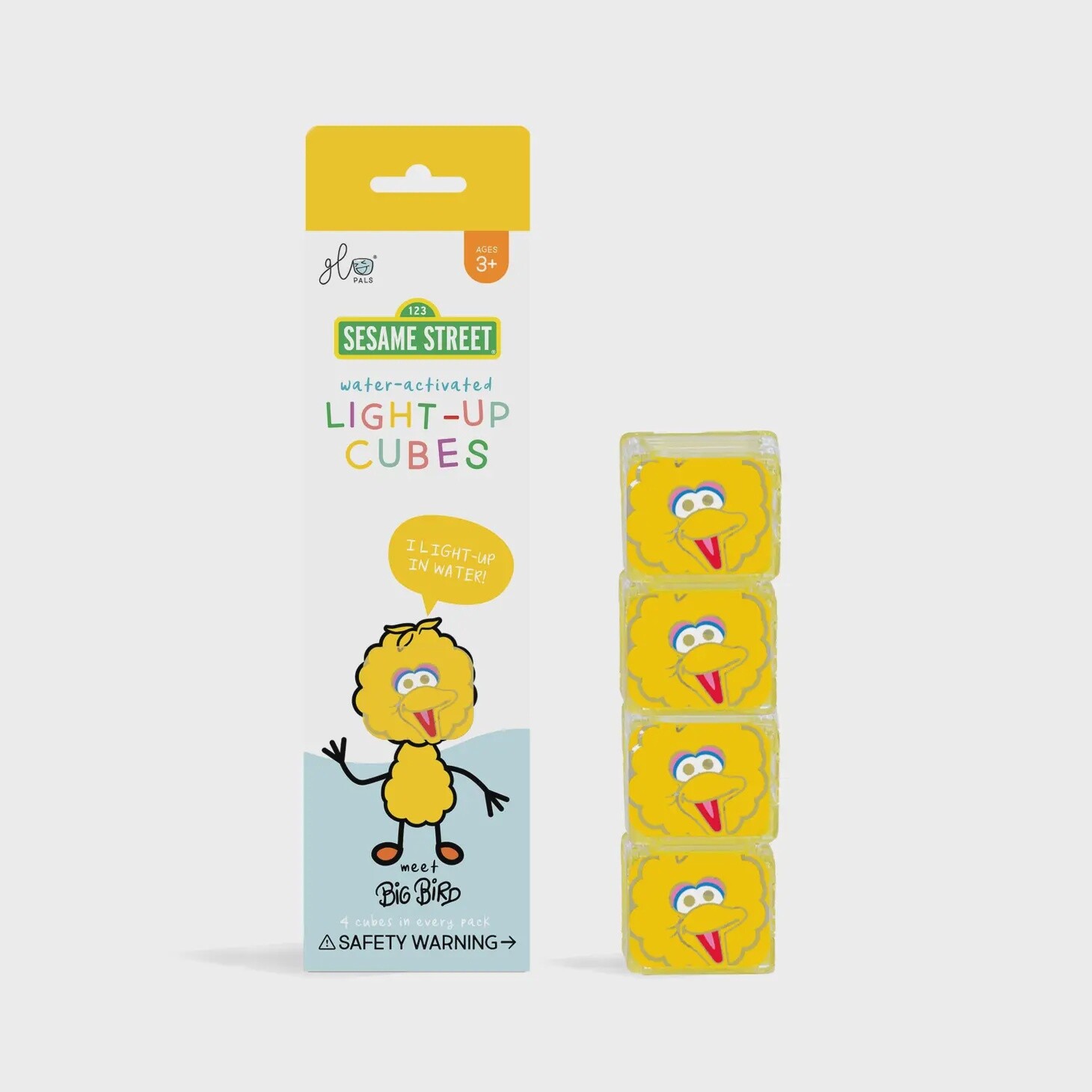 Glo Pals Sesame Street Big Bird 4PK Light Up Cubes