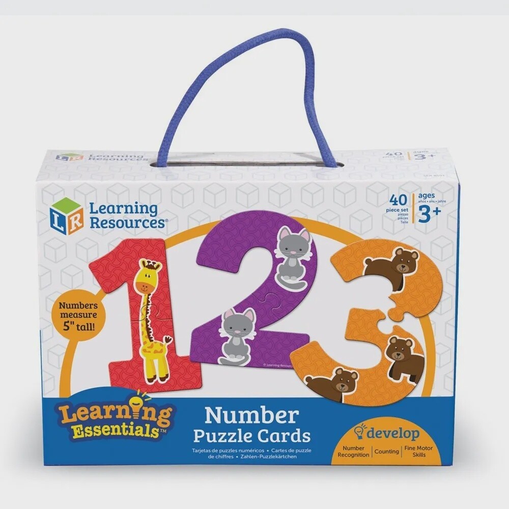 Learning Resources Shaped Number Puzzle Cards