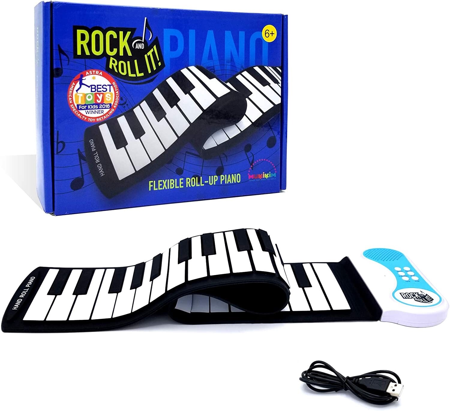 Mukikim Rock and Roll It Piano (Black)