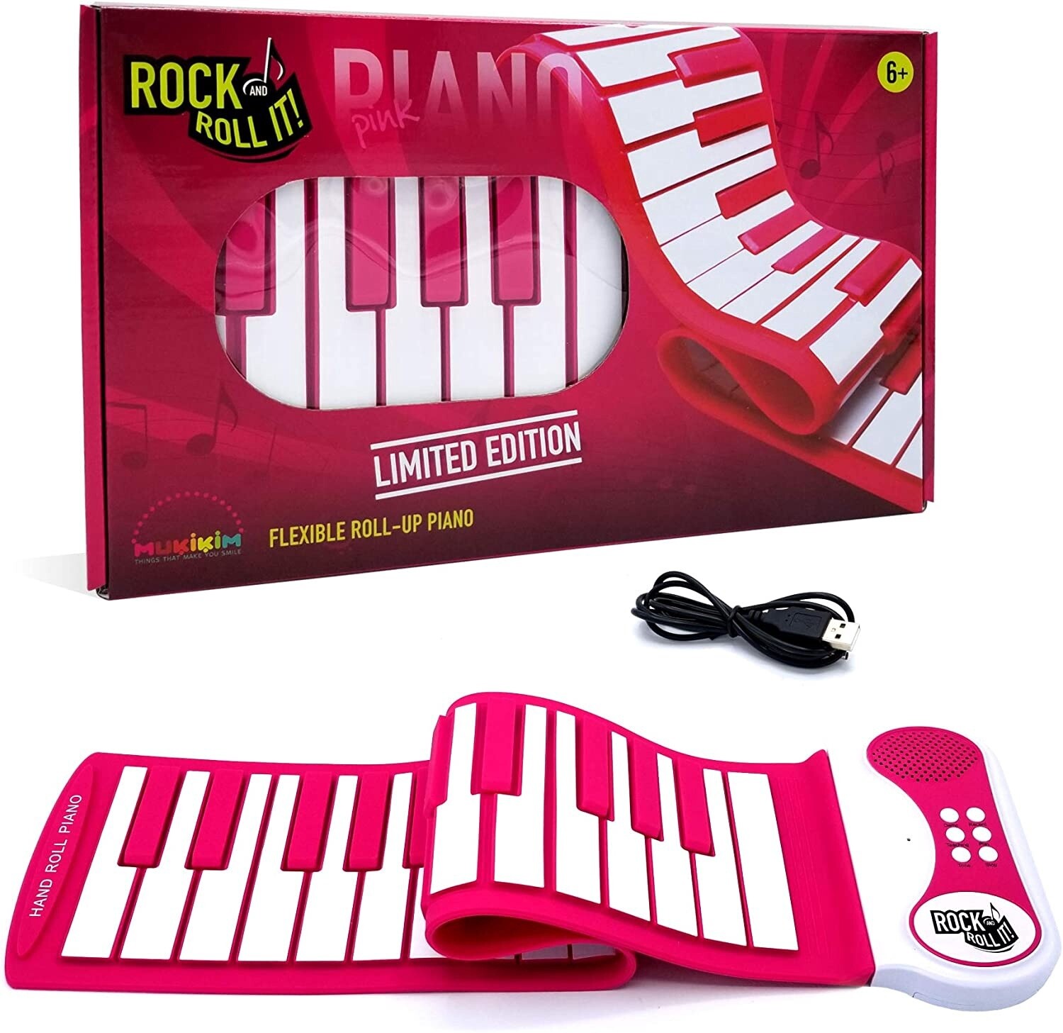 Mukikim Rock and Roll It Piano (Pink)