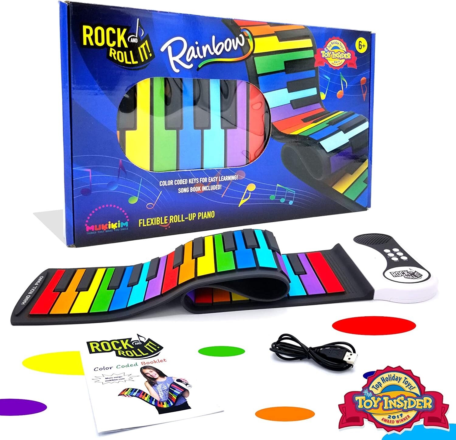 Mukikim Rock and Roll It Piano (Rainbow)