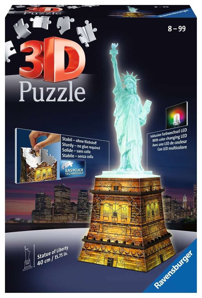 Ravensburger 3D Puzzle: Statue of Liberty (Night Edition)
