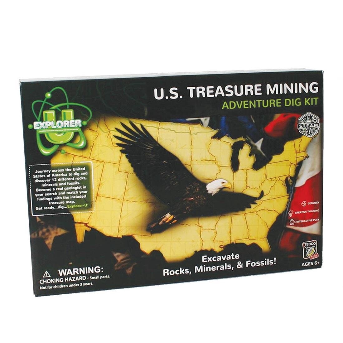 Tedco U.S. Treasure Mining Adventure Dig Kit