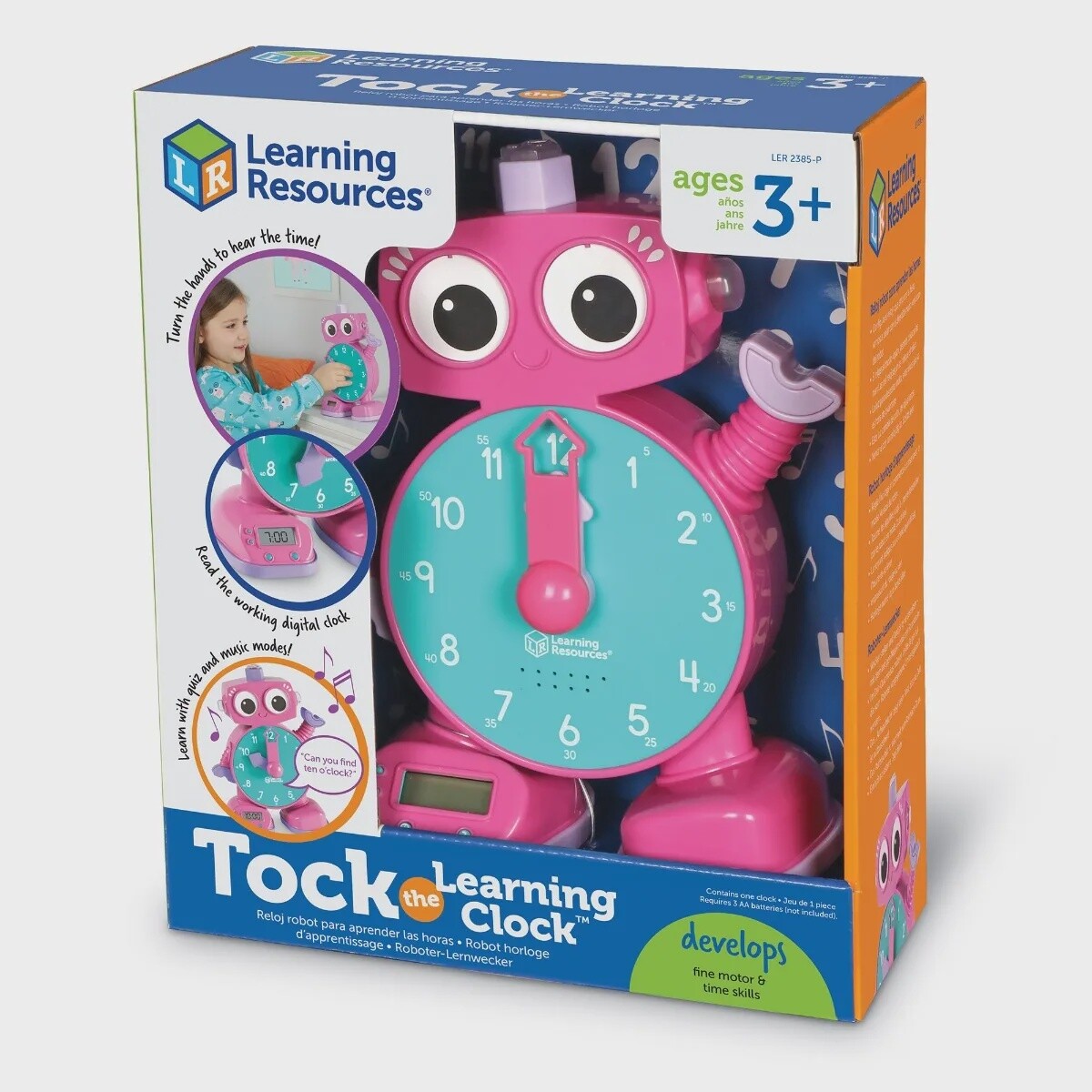 Learning Resources Tock the Learning Clock (Pink)
