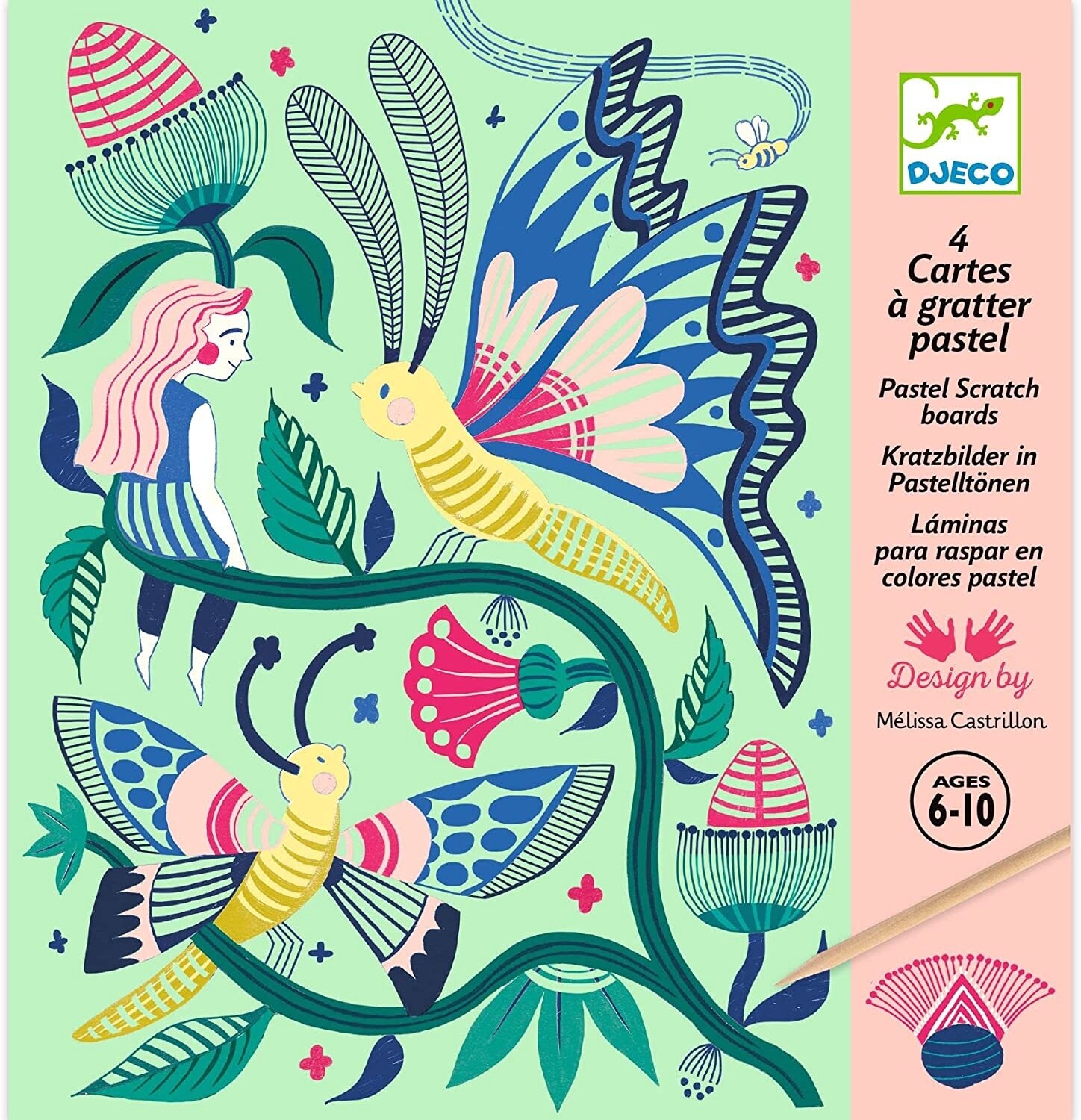 Djeco Scratch Cards (Fantasy Garden)
