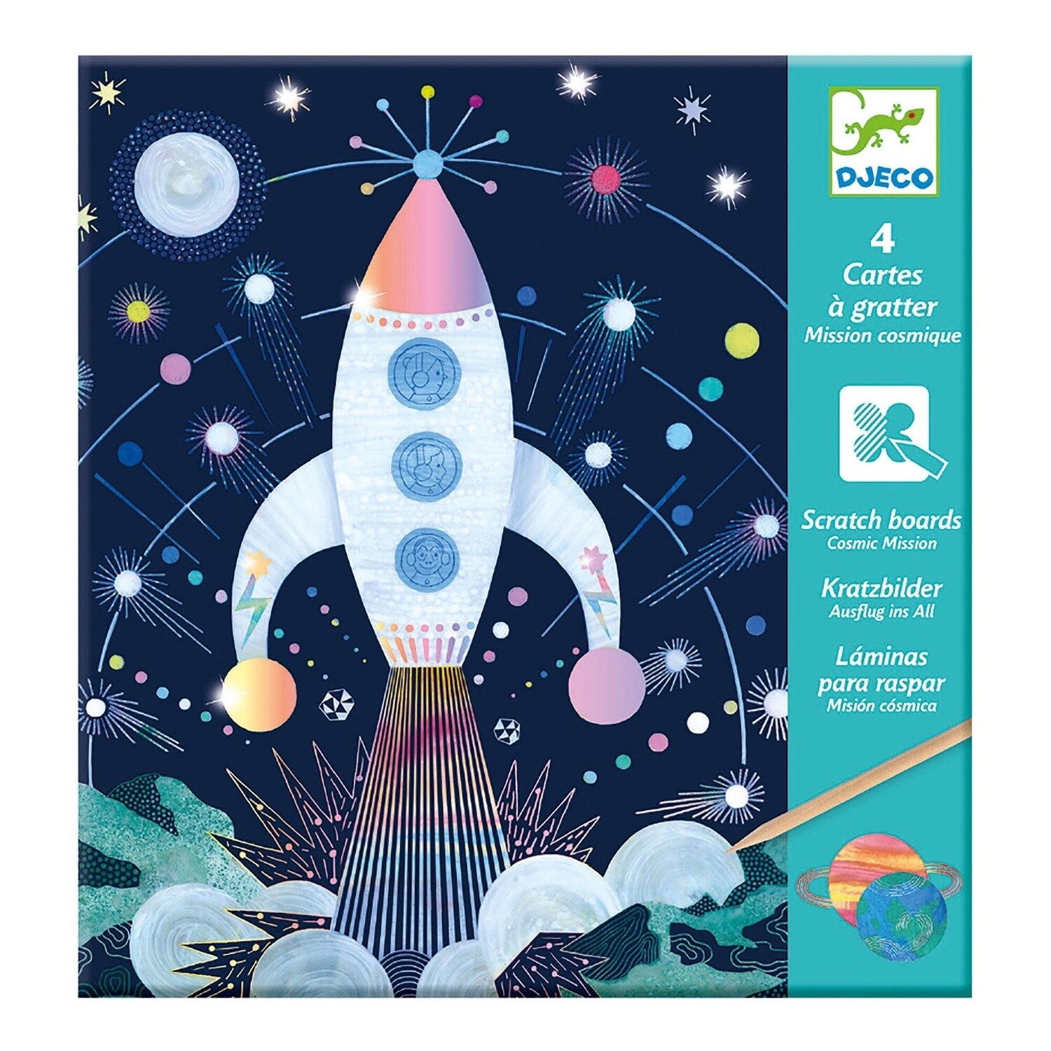 Djeco Scratch Cards (Cosmic Mission)