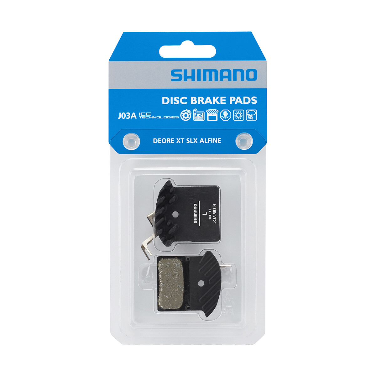 Pastiglie Freno Shimano Resina J03A 1 Paio Deore/XT/SLX