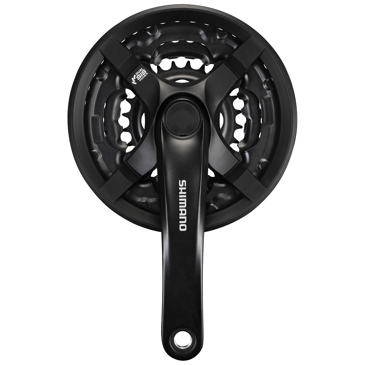 Guarnitura Shimano Tourney6/7/8-Velocità Nera FC-TY501 42/34/24T 170mm+Parac