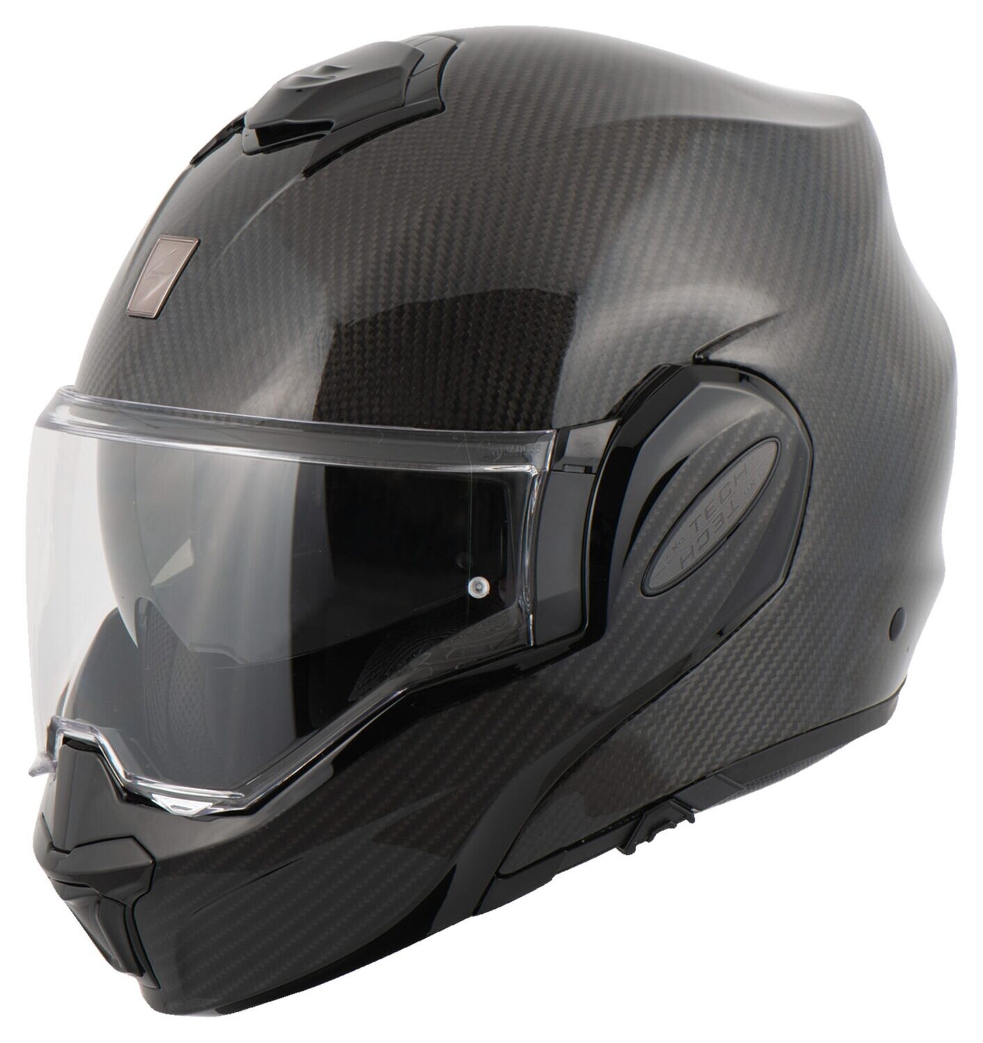 Casco Moto Modulare Scorpion - Exo Tech Evo Carbon Solid