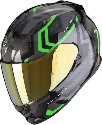 Casco Integrale Scorpion Exo 491 Spin Nero-Verde Casco Integrale Scorpion Exo 491 Spin Nero-Verde